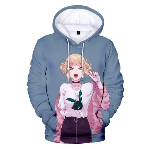 Boys Breathable Boku No Hero Academia Drawstring Pullover Costume for Cosplay, My Hero Academia 3D Hoodie Sweatshirt